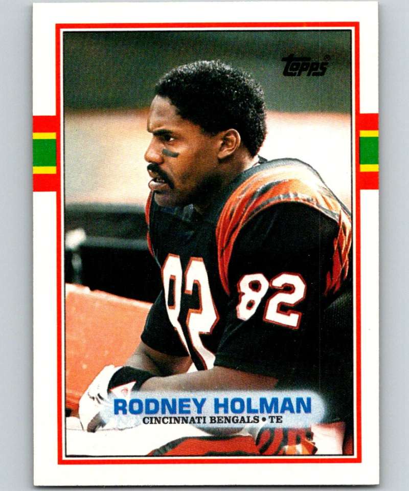 1989 Topps #32 Rodney Holman RC Rookie Bengals NFL Football Image 1