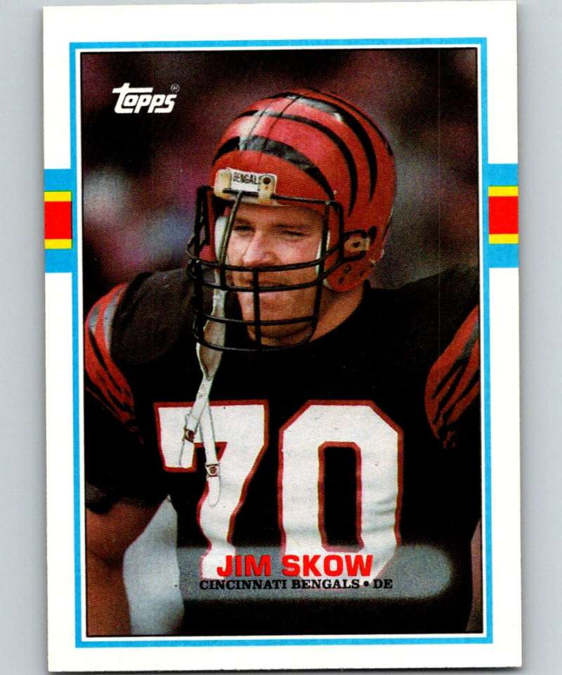 1989 Topps #34 Jim Skow Bengals NFL Football Image 1