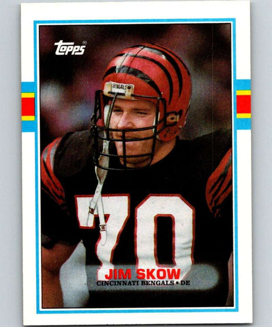 1989 Topps #34 Jim Skow Bengals NFL Football Image 1