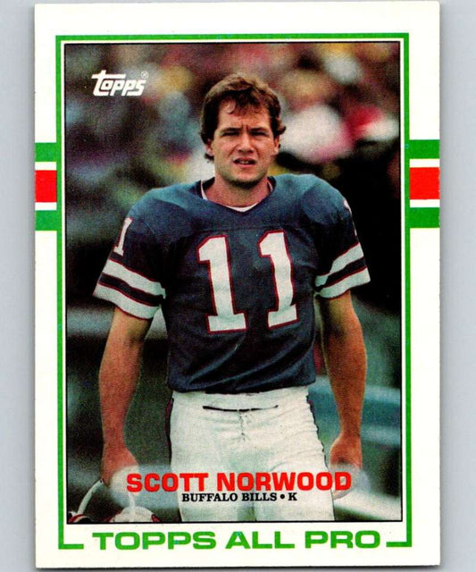 1989 Topps #42 Scott Norwood RC Rookie Bills NFL Football