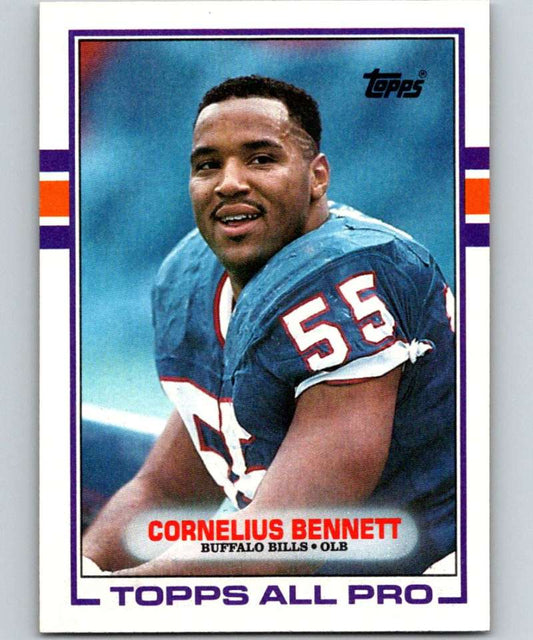 1989 Topps #43 Cornelius Bennett Bills NFL Football Image 1