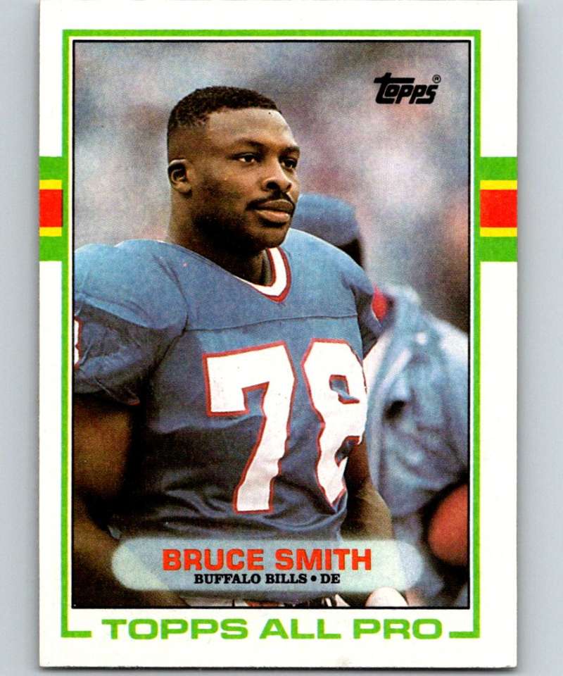 1989 Topps #44 Bruce Smith Bills NFL Football Image 1