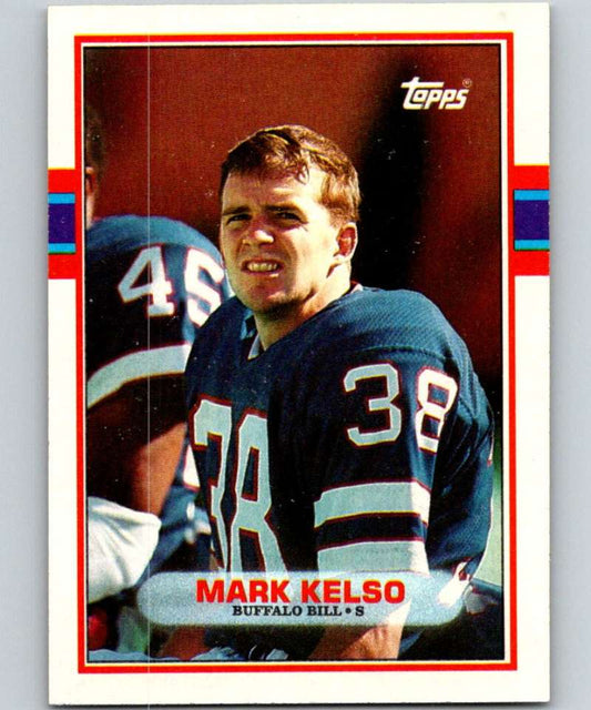 1989 Topps #56 Mark Kelso Bills UER NFL Football Image 1