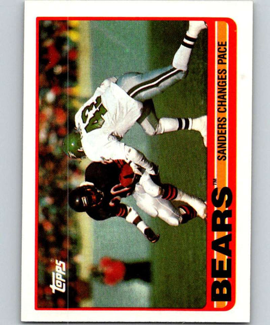 1989 Topps #57 Thomas Sanders Bears TL NFL Football Image 1
