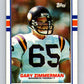 1989 Topps #77 Gary Zimmerman Vikings NFL Football Image 1