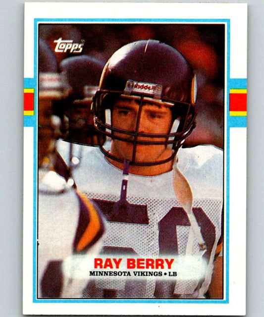 1989 Topps #80 Ray Berry Vikings NFL Football Image 1