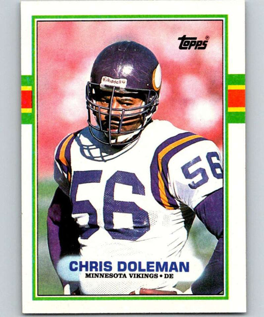 1989 Topps #84 Chris Doleman Vikings NFL Football Image 1