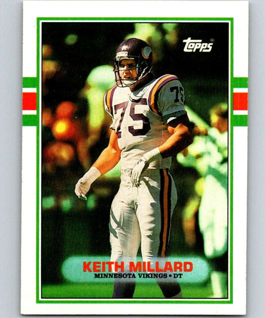 1989 Topps #86 Keith Millard Vikings NFL Football Image 1