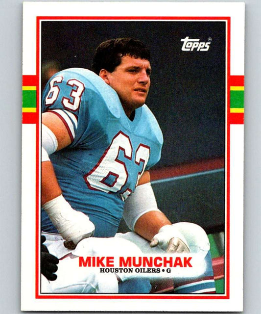1989 Topps #97 Mike Munchak Oilers NFL Football Image 1