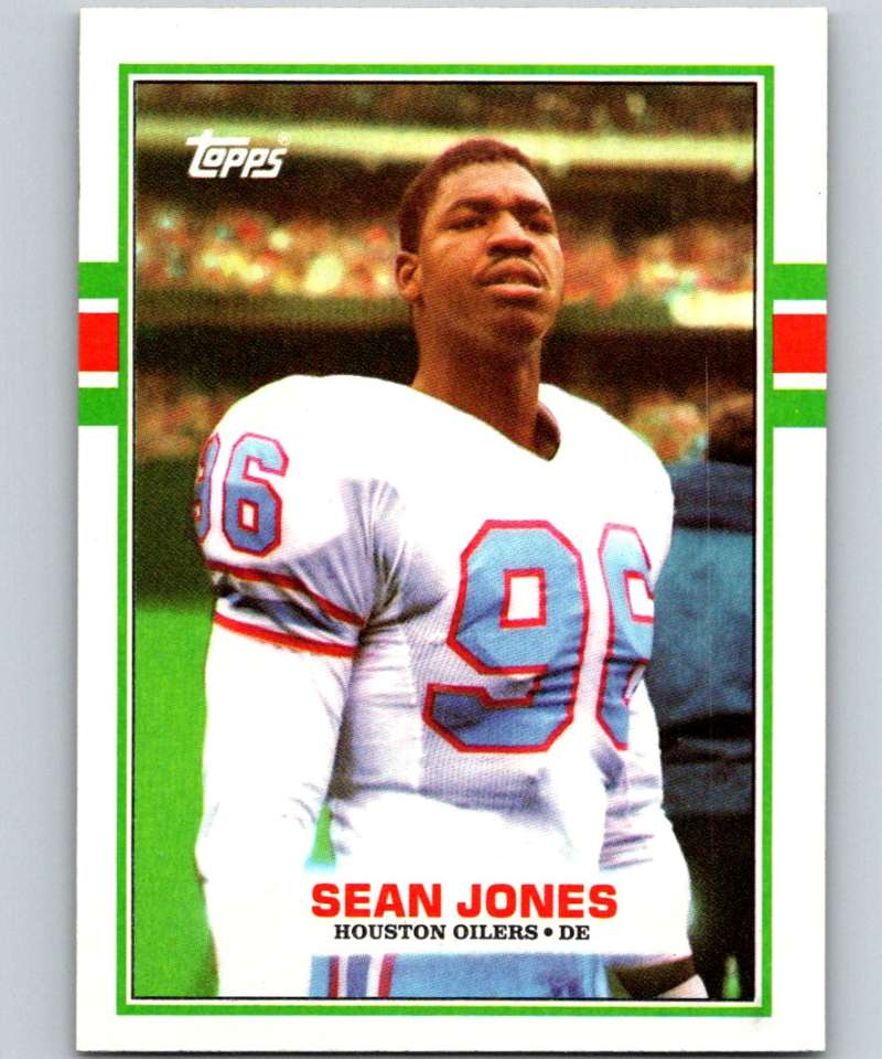 1989 Topps #102 Sean Jones Oilers NFL Football Image 1