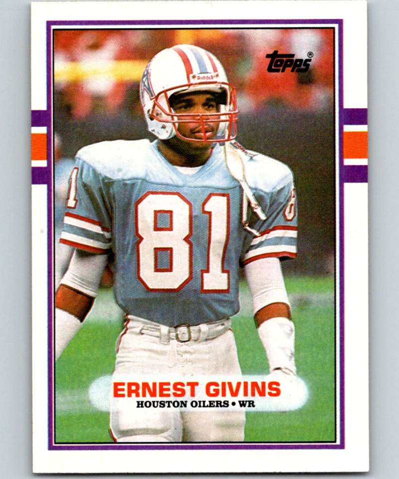 1989 Topps #103 Ernest Givins Oilers NFL Football