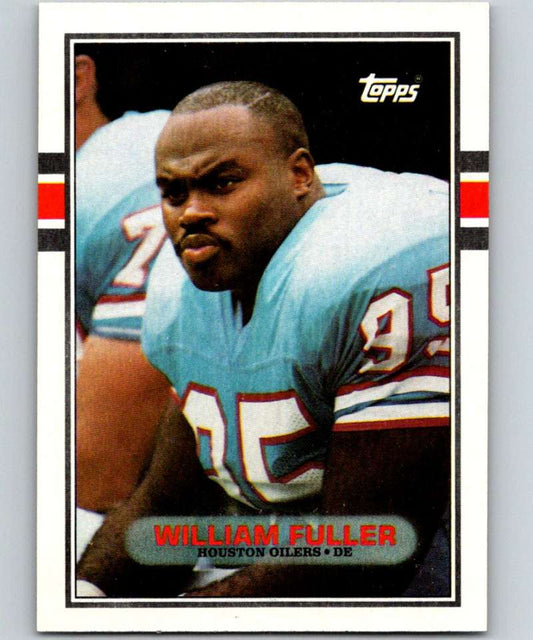 1989 Topps #104 William Fuller RC Rookie Oilers NFL Football Image 1