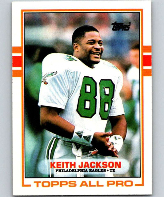 1989 Topps #107 Keith Jackson RC Rookie Eagles NFL Football