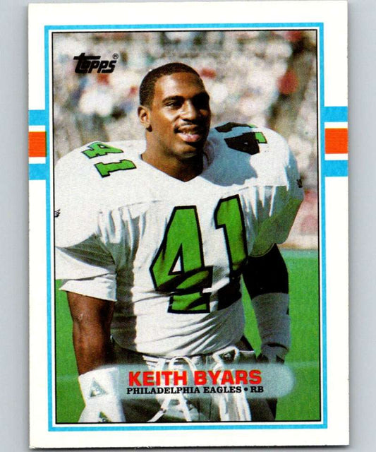 1989 Topps #112 Keith Byars Eagles NFL Football Image 1