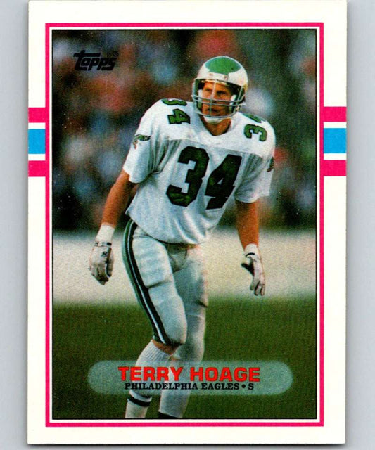 1989 Topps #118 Terry Hoage Eagles NFL Football Image 1