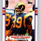 1989 Topps #125 Robert Delpino RC Rookie LA Rams UER NFL Football Image 1