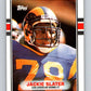 1989 Topps #135 Jackie Slater LA Rams NFL Football Image 1