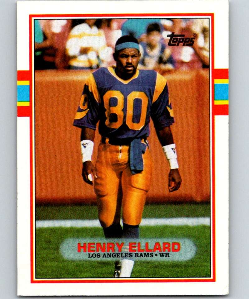 1989 Topps #137 Henry Ellard LA Rams NFL Football Image 1