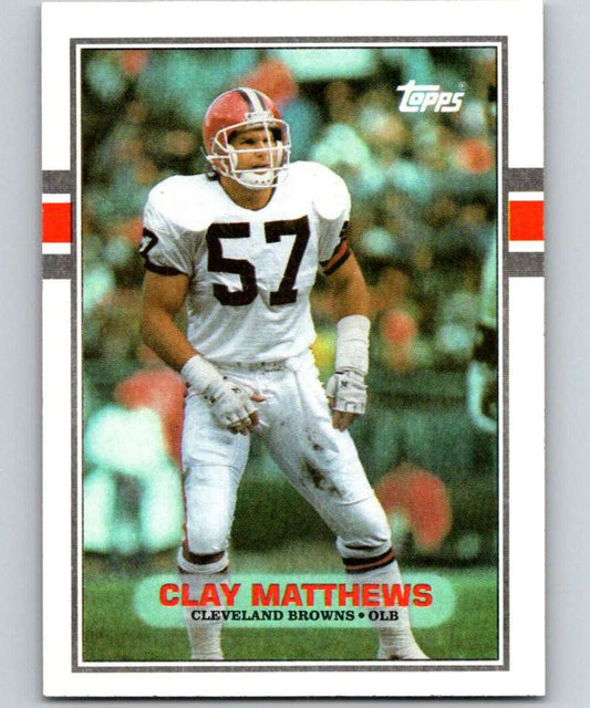 1989 Topps #143 Clay Matthews Browns NFL Football