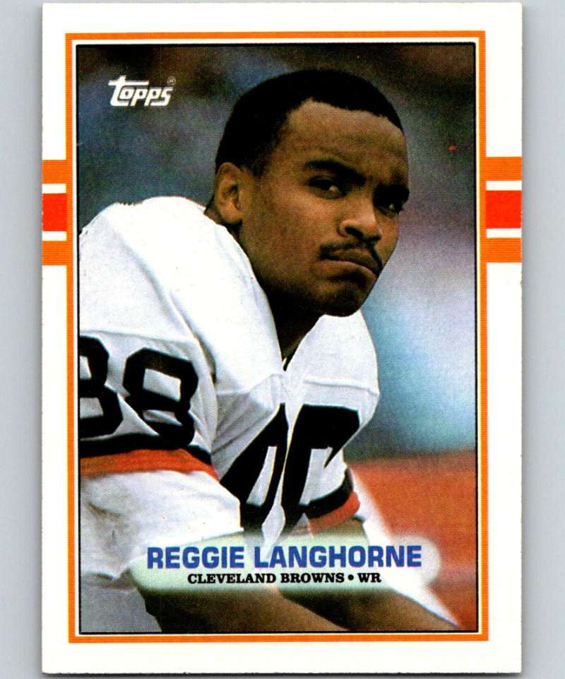 1989 Topps #144 Reggie Langhorne RC Rookie Browns NFL Football