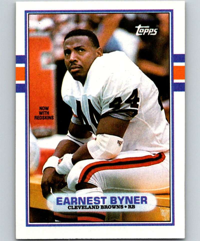 1989 Topps #147 Earnest Byner Browns NFL Football Image 1