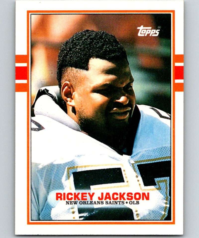 1989 Topps #163 Rickey Jackson Saints NFL Football Image 1