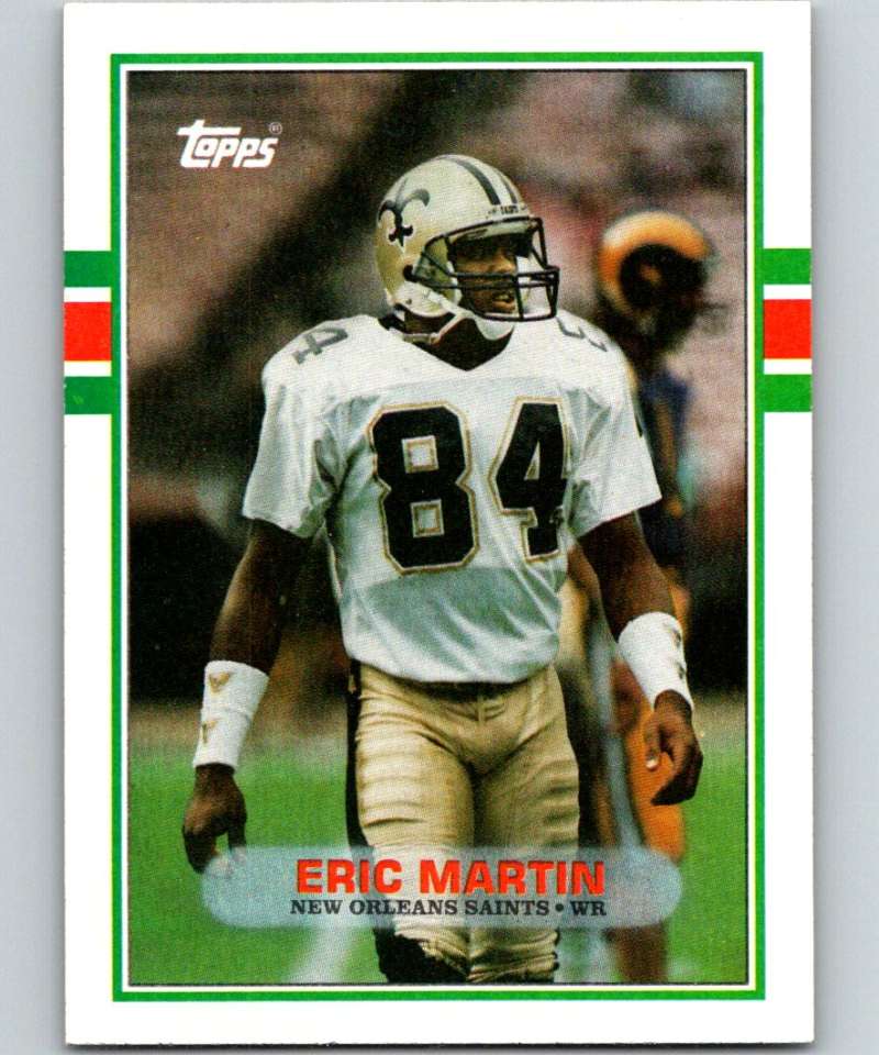 1989 Topps #164 Eric Martin Saints NFL Football Image 1