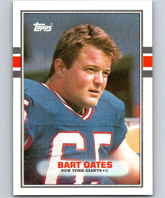 1989 Topps #167 Bart Oates NY Giants NFL Football Image 1