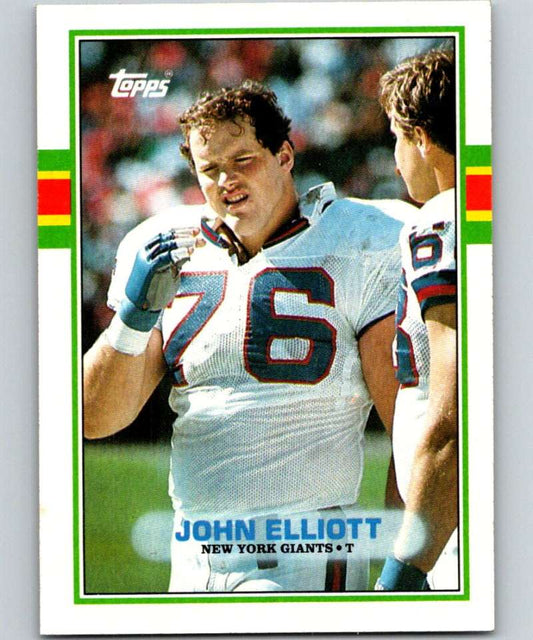 1989 Topps #179 Jumbo Elliott RC Rookie NY Giants NFL Football