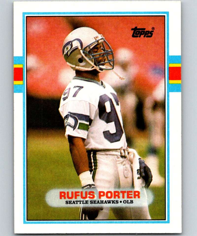 1989 Topps #184 Rufus Porter RC Rookie Seahawks NFL Football Image 1