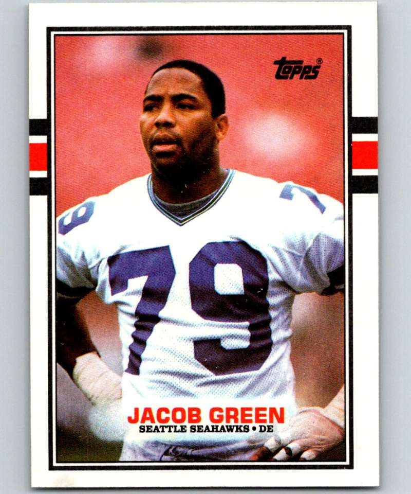 1989 Topps #189 Jacob Green Seahawks NFL Football Image 1