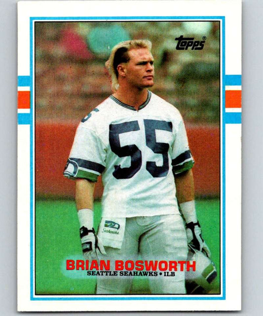 1989 Topps #192 Brian Bosworth Seahawks NFL Football
