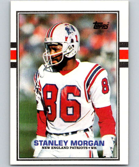 1989 Topps #199 Stanley Morgan Patriots NFL Football Image 1