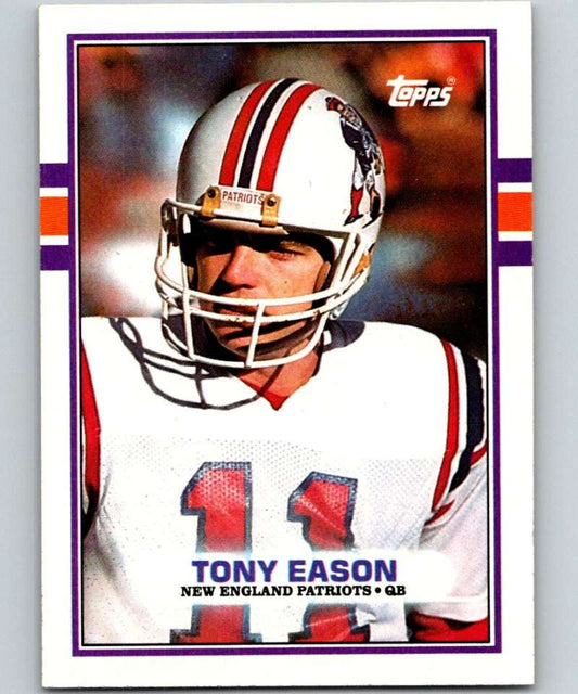 1989 Topps #201 Tony Eason Patriots NFL Football Image 1