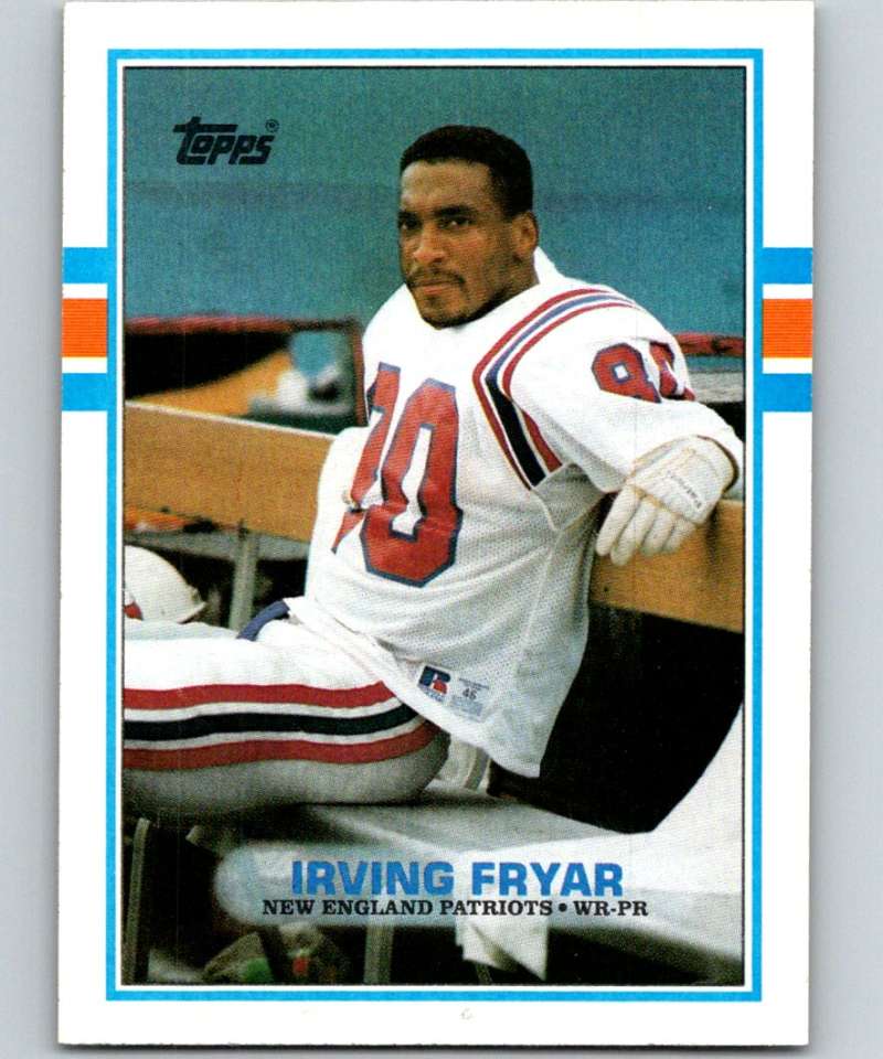 1989 Topps #204 Irving Fryar Patriots NFL Football Image 1