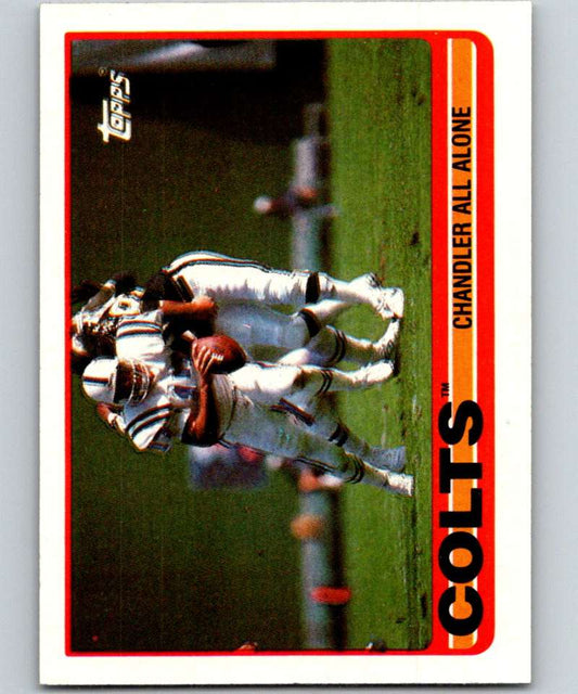1989 Topps #205 Chris Chandler Colts TL NFL Football Image 1
