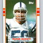 1989 Topps #208 Duane Bickett Colts NFL Football Image 1
