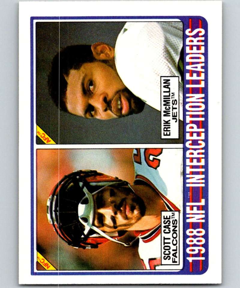 1989 Topps #220 Mike Cofer/Scott Norwood NFL Football Image 1