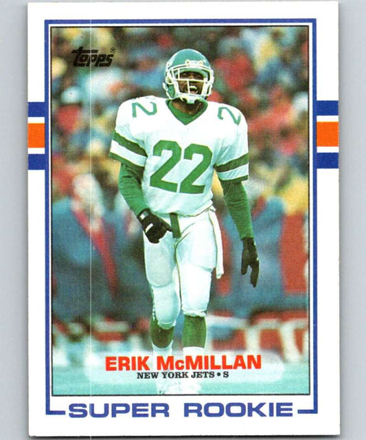 1989 Topps #223 Erik McMillan RC Rookie NY Jets NFL Football Image 1
