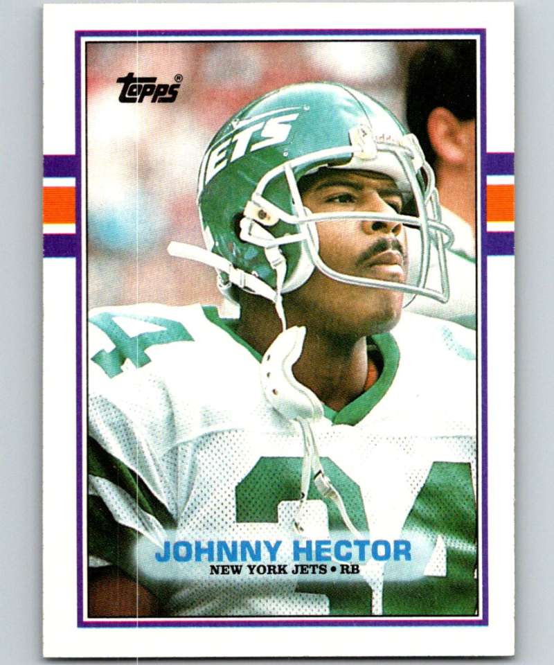 1989 Topps #227 Johnny Hector NY Jets NFL Football Image 1