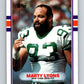 1989 Topps #229 Marty Lyons NY Jets NFL Football Image 1
