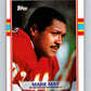 1989 Topps #255 Mark May RC Rookie Redskins NFL Football