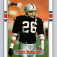 1989 Topps #271 Vann McElroy LA Raiders NFL Football Image 1