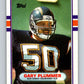 1989 Topps #305 Gary Plummer RC Rookie Chargers NFL Football Image 1