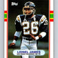 1989 Topps #310 Lionel James Chargers NFL Football Image 1