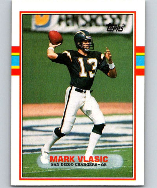 1989 Topps #311 Mark Vlasic RC Rookie Chargers NFL Football Image 1