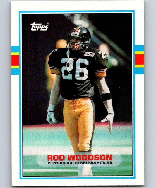 1989 Topps #323 Rod Woodson RC Rookie Steelers NFL Football
