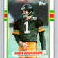 1989 Topps #324 Gary Anderson Steelers NFL Football Image 1