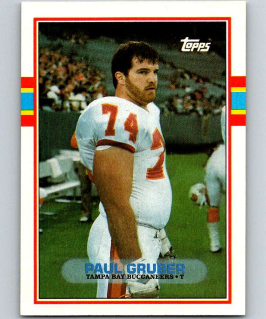 1989 Topps #333 Paul Gruber RC Rookie Buccaneers NFL Football