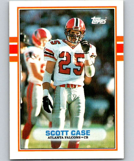 1989 Topps #339 Scott Case RC Rookie Falcons NFL Football